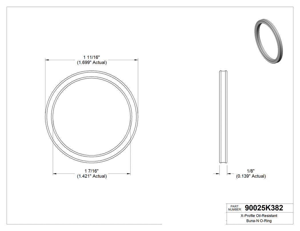 Technical drawing - 90025K382